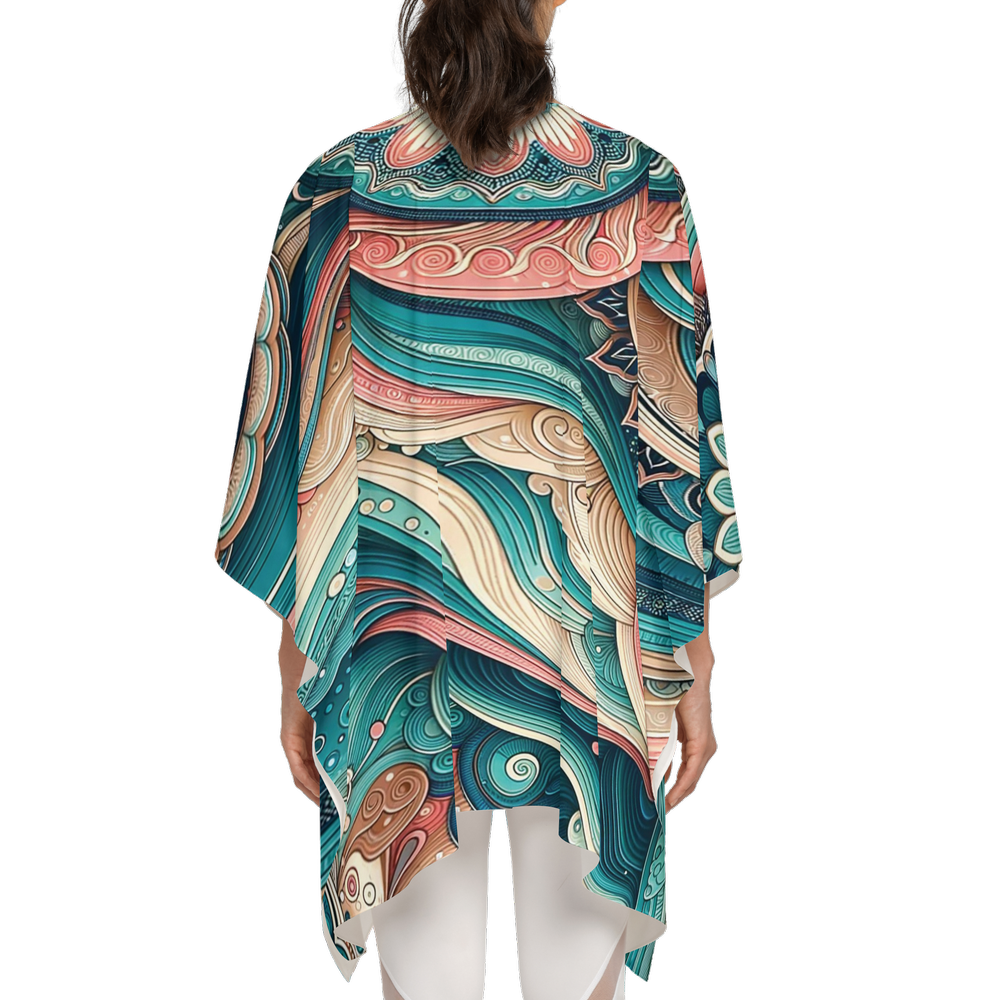 "Ethereal Waves" - Women's Silky-like Wrap-Ultra-Soft and Smooth