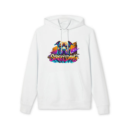 Colorful Street Dogs Unisex Hoodie - Vibrant Street Art Style Printify