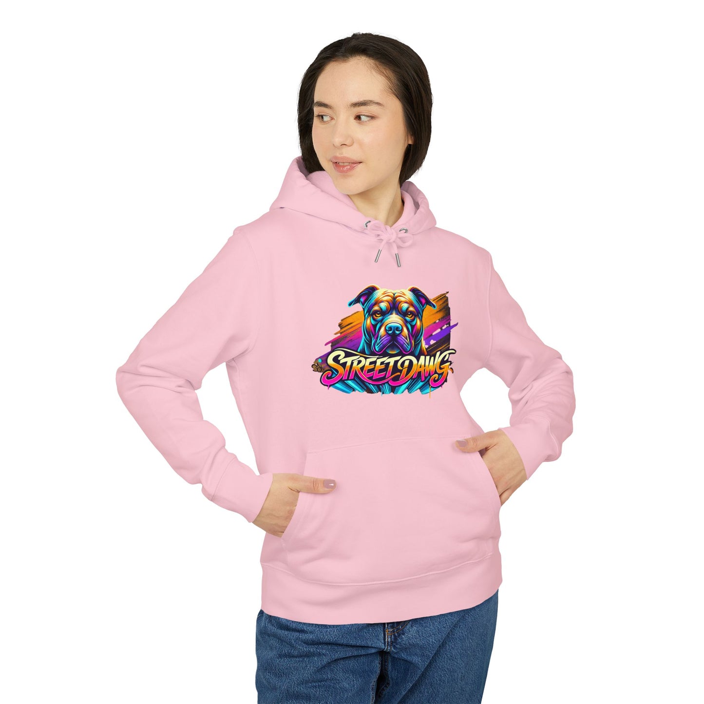 Colorful Street Dogs Unisex Hoodie - Vibrant Street Art Style Printify