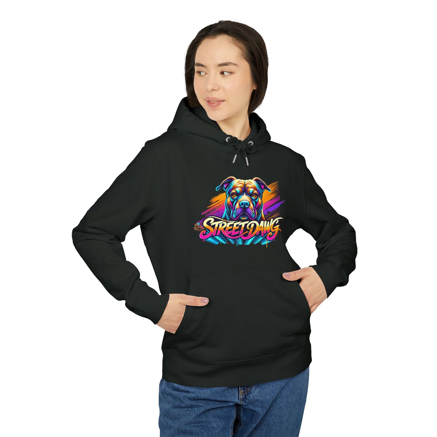 Colorful Street Dogs Unisex Hoodie - Vibrant Street Art Style Printify