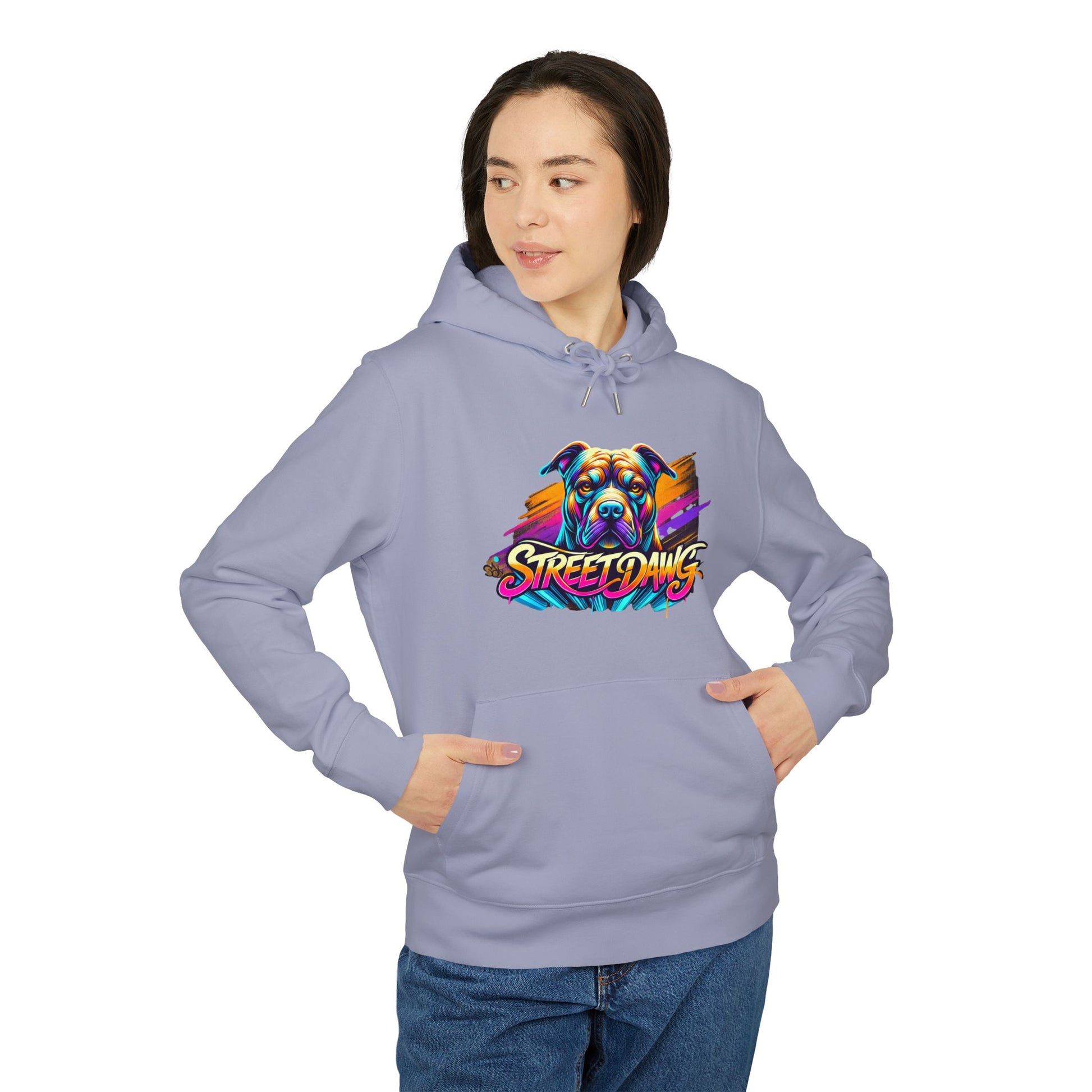 Colorful Street Dogs Unisex Hoodie - Vibrant Street Art Style Printify