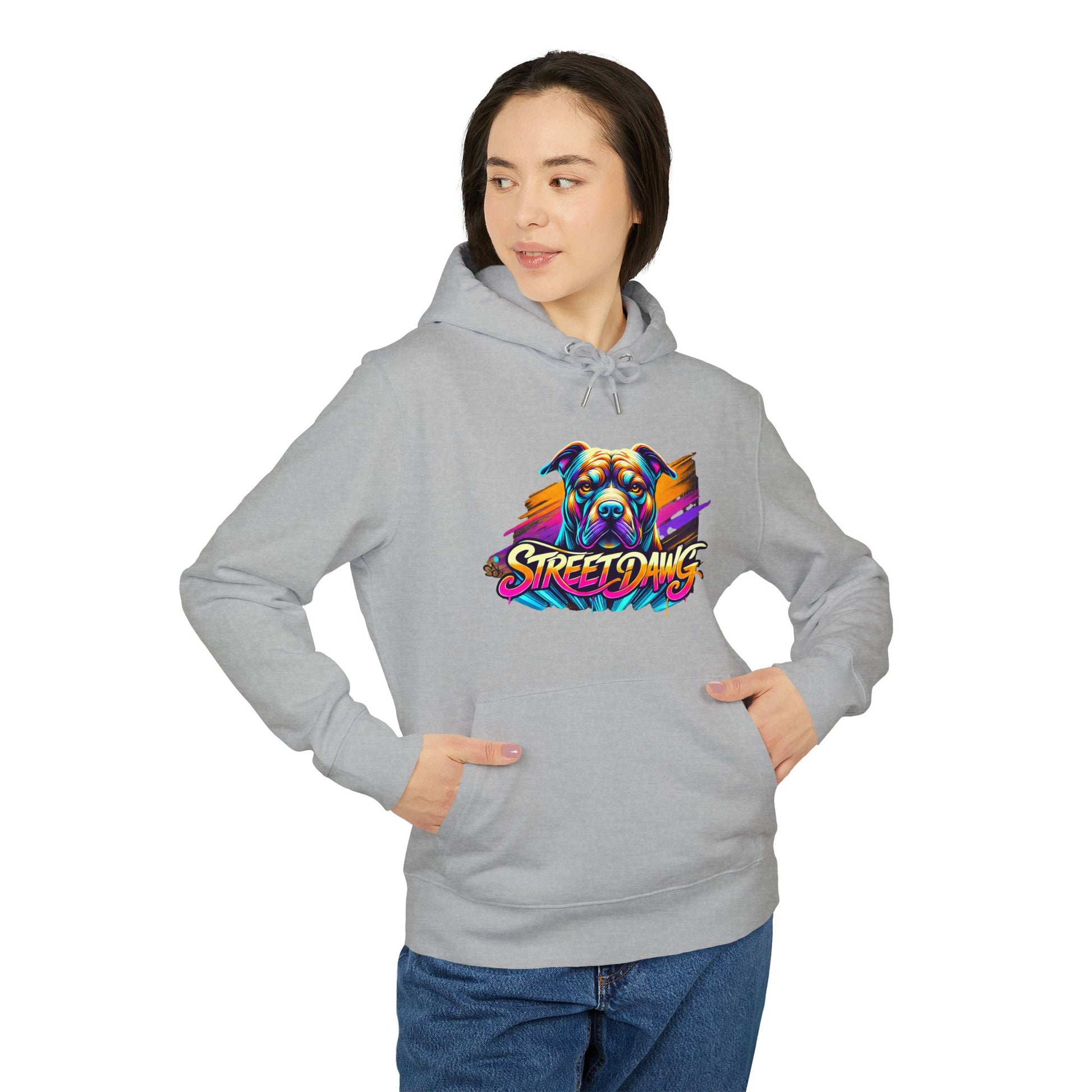 Colorful Street Dogs Unisex Hoodie - Vibrant Street Art Style Printify