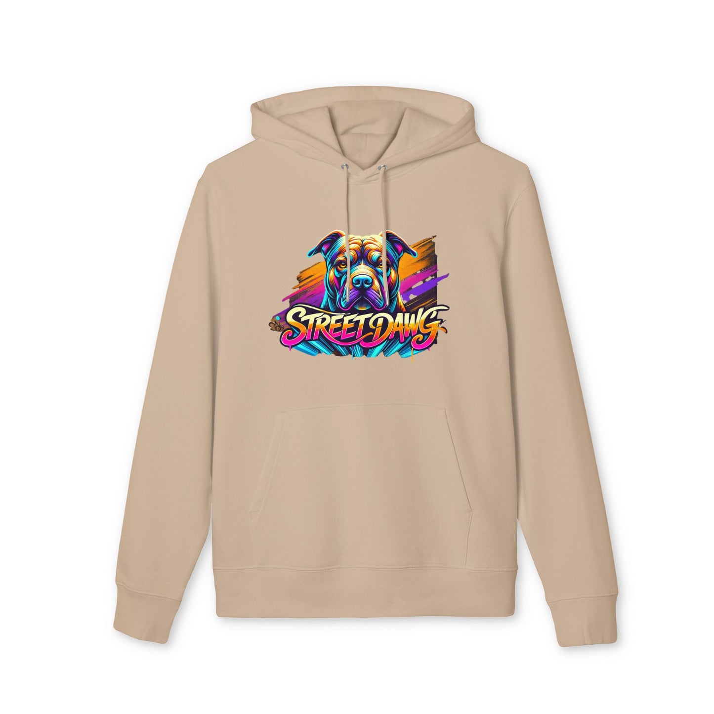 Colorful Street Dogs Unisex Hoodie - Vibrant Street Art Style Printify