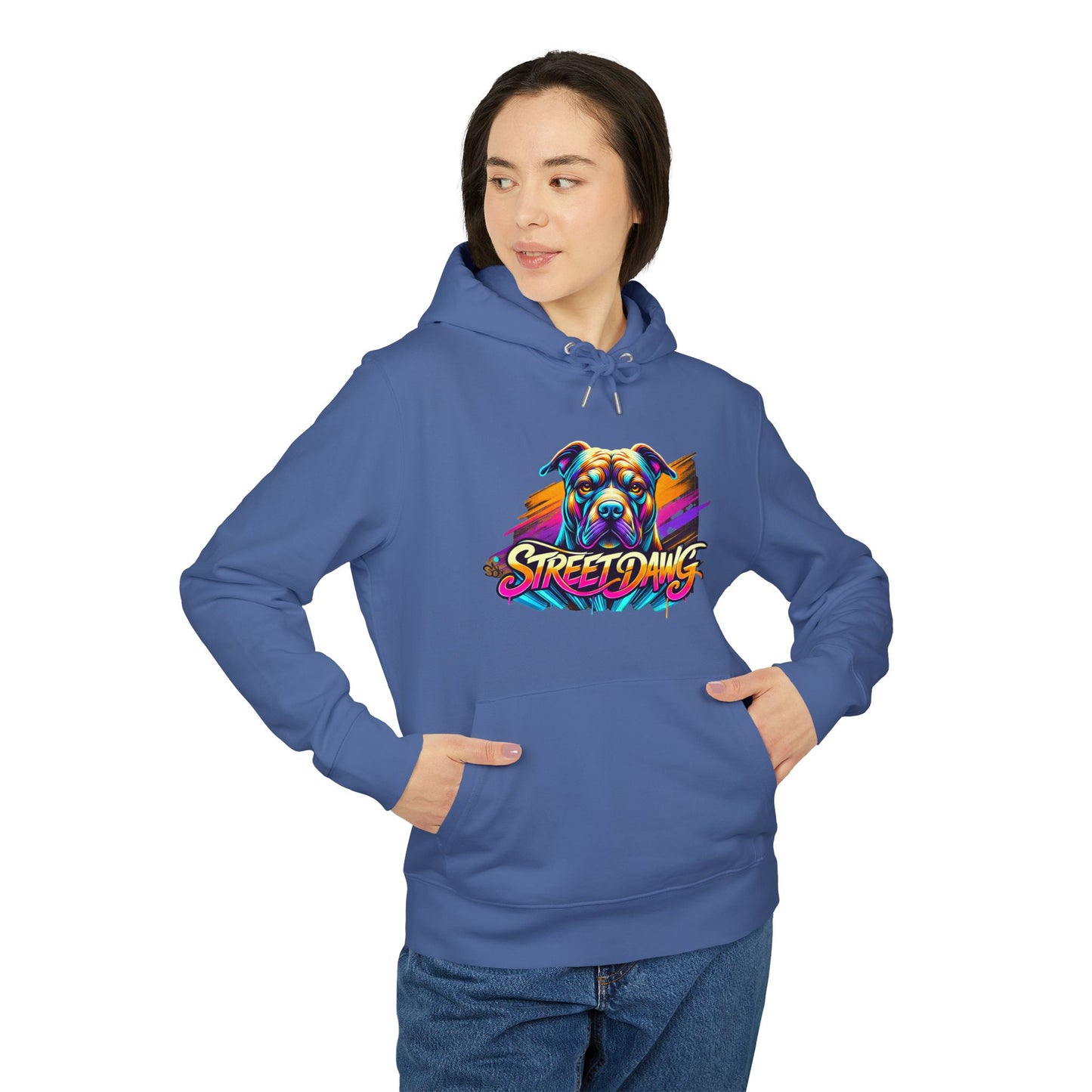 Colorful Street Dogs Unisex Hoodie - Vibrant Street Art Style Printify