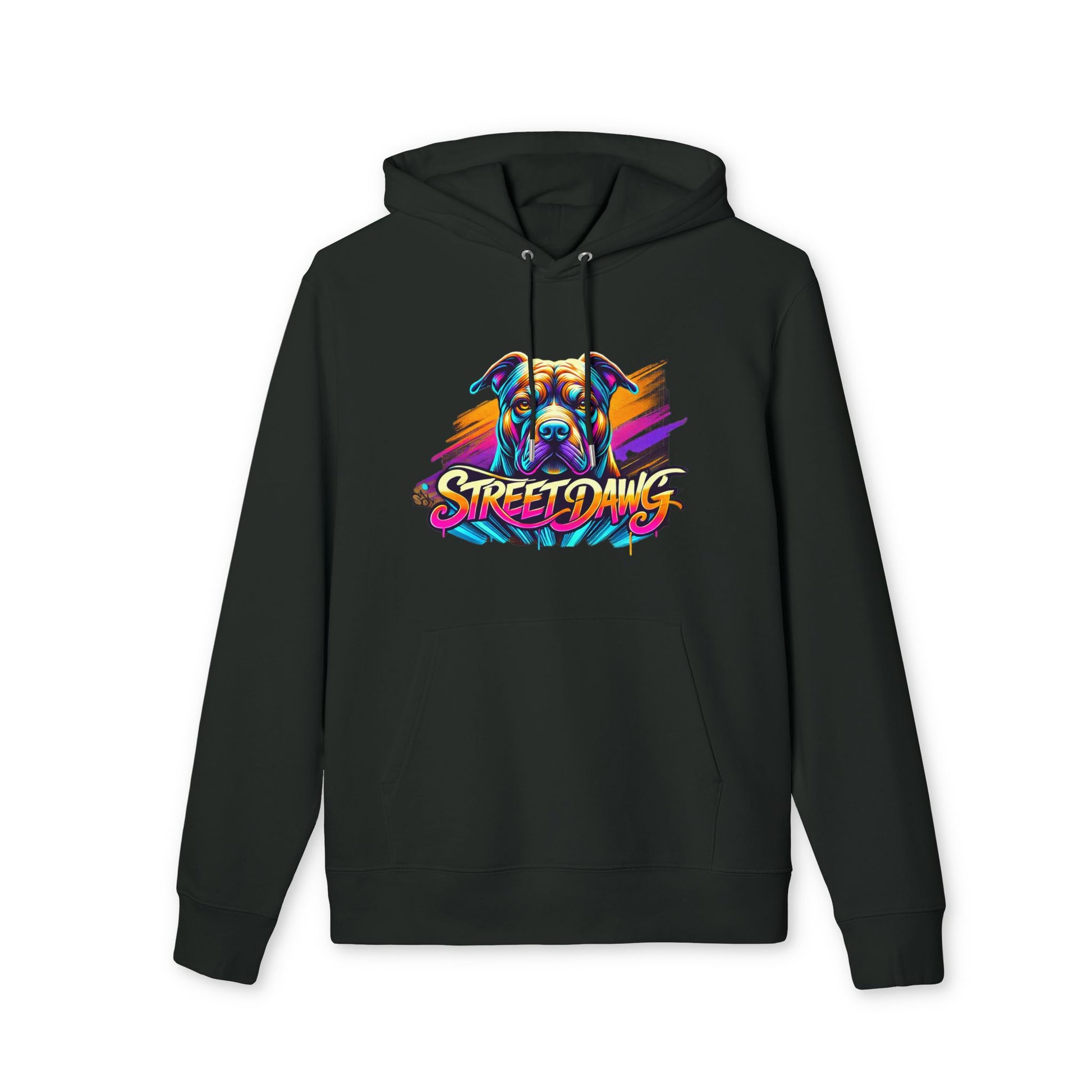 Colorful Street Dogs Unisex Hoodie - Vibrant Street Art Style Printify