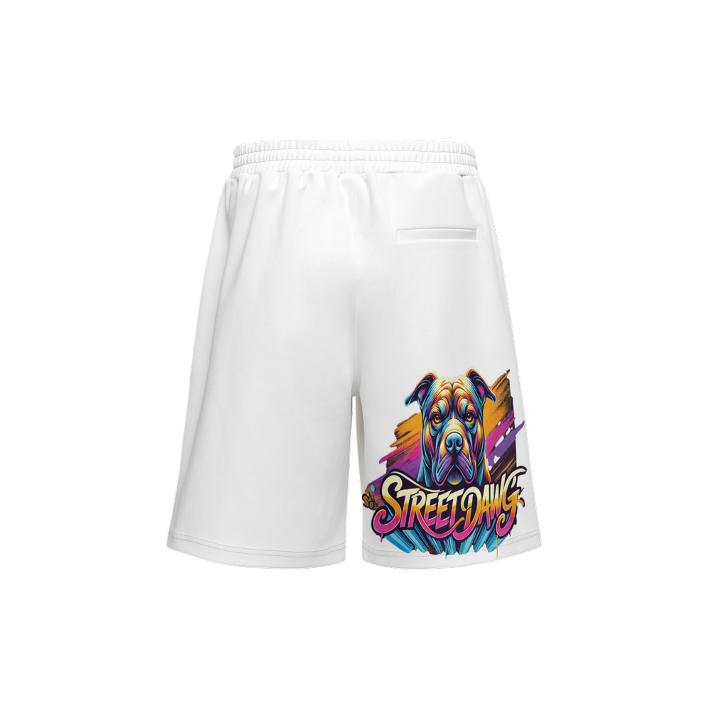 Street Dawg by Lila Rivera ~ Unisex Casual Shorts-Cotton Feel My Store