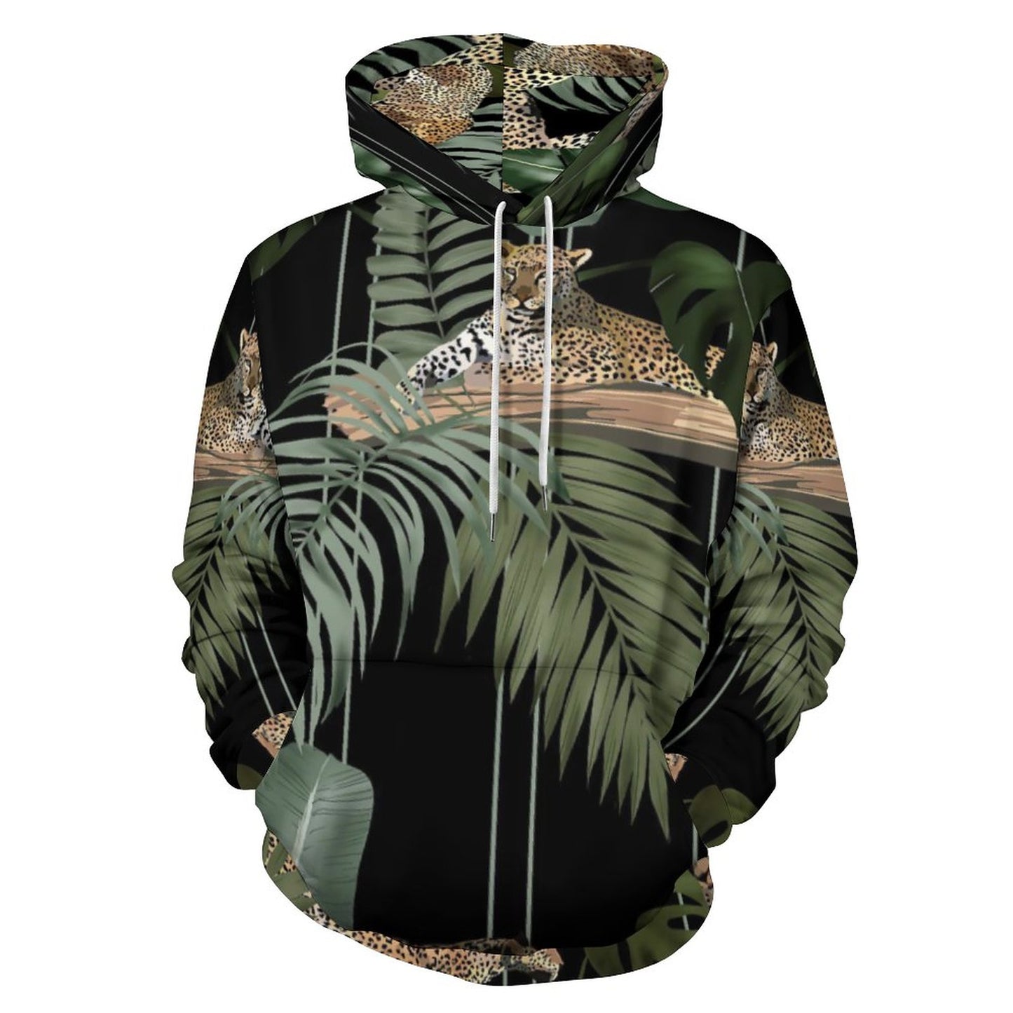 Leopard - 230gsm Men's Cool Hoodie with Double-layer Cap (All-Over Printing)