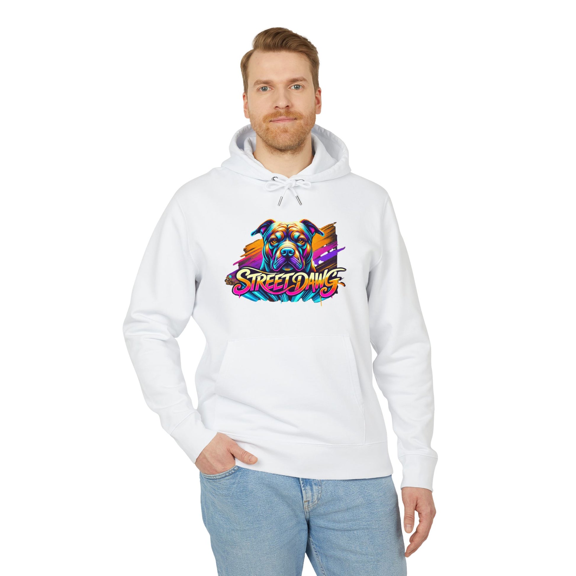 Colorful Street Dogs Unisex Hoodie - Vibrant Street Art Style Printify