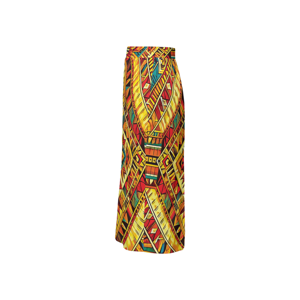 Sunrise Spirit by Lila Rivera ~ Women's Back Split Pencil Skirt-Heavy Knit My Store