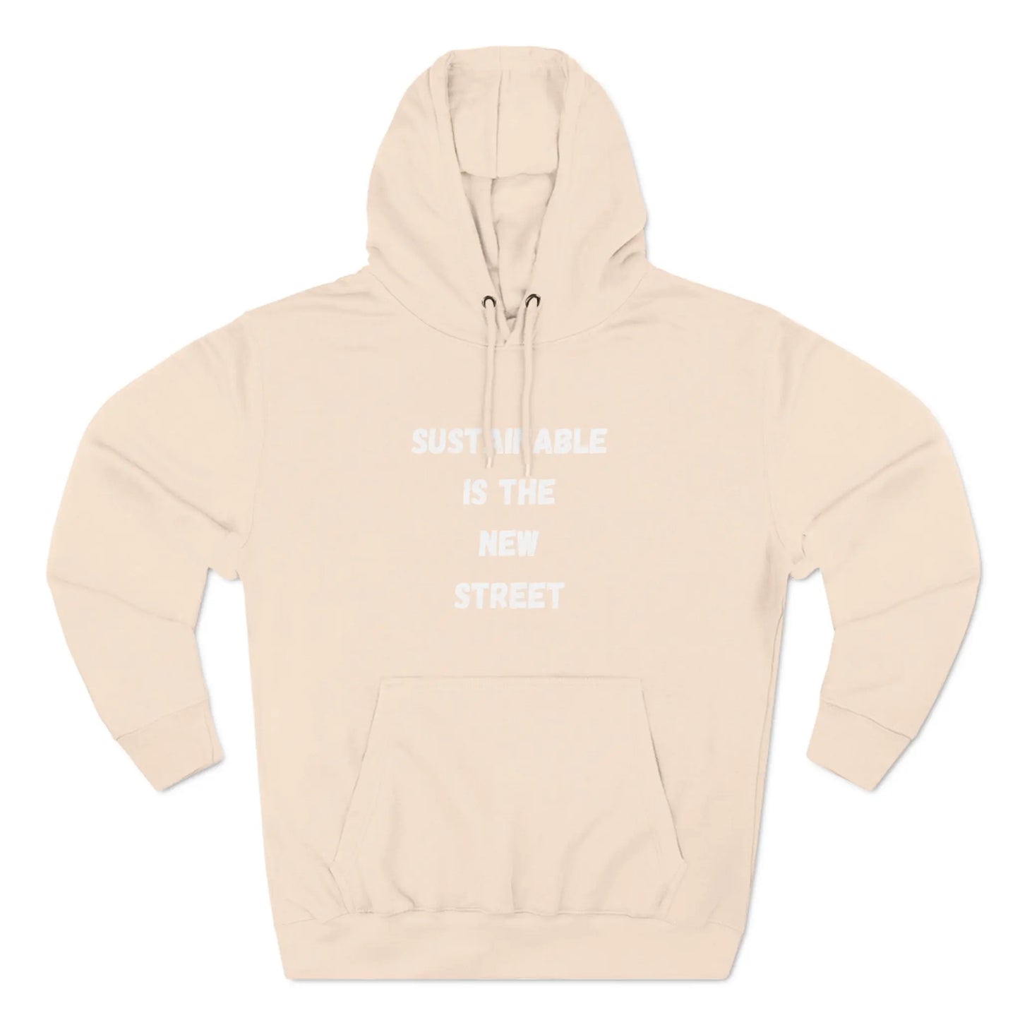 Sustainable Is the New Street Fleece Hoodie Printify