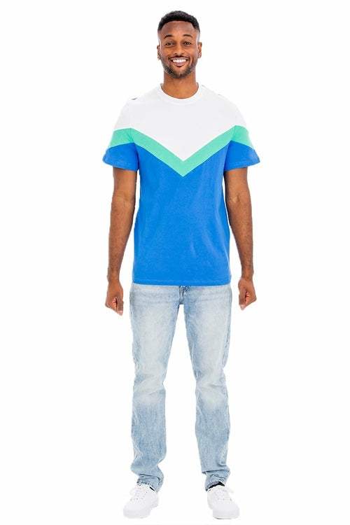 CHEVRON COLORBLOCK  TSHIRT