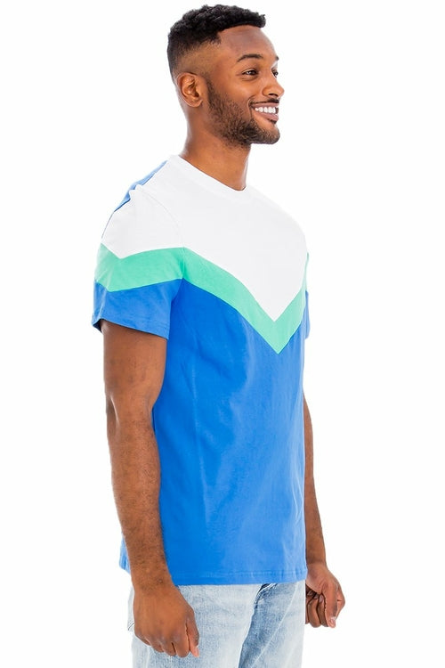 CHEVRON COLORBLOCK  TSHIRT