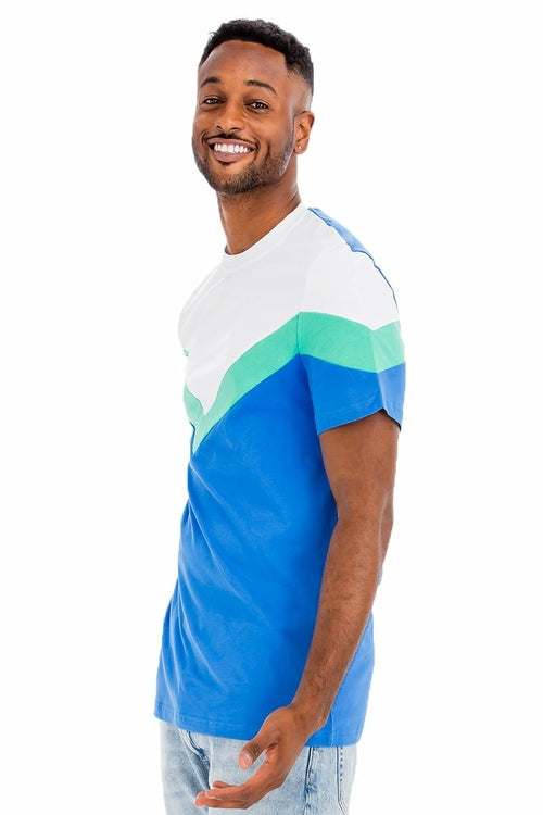 CHEVRON COLORBLOCK  TSHIRT