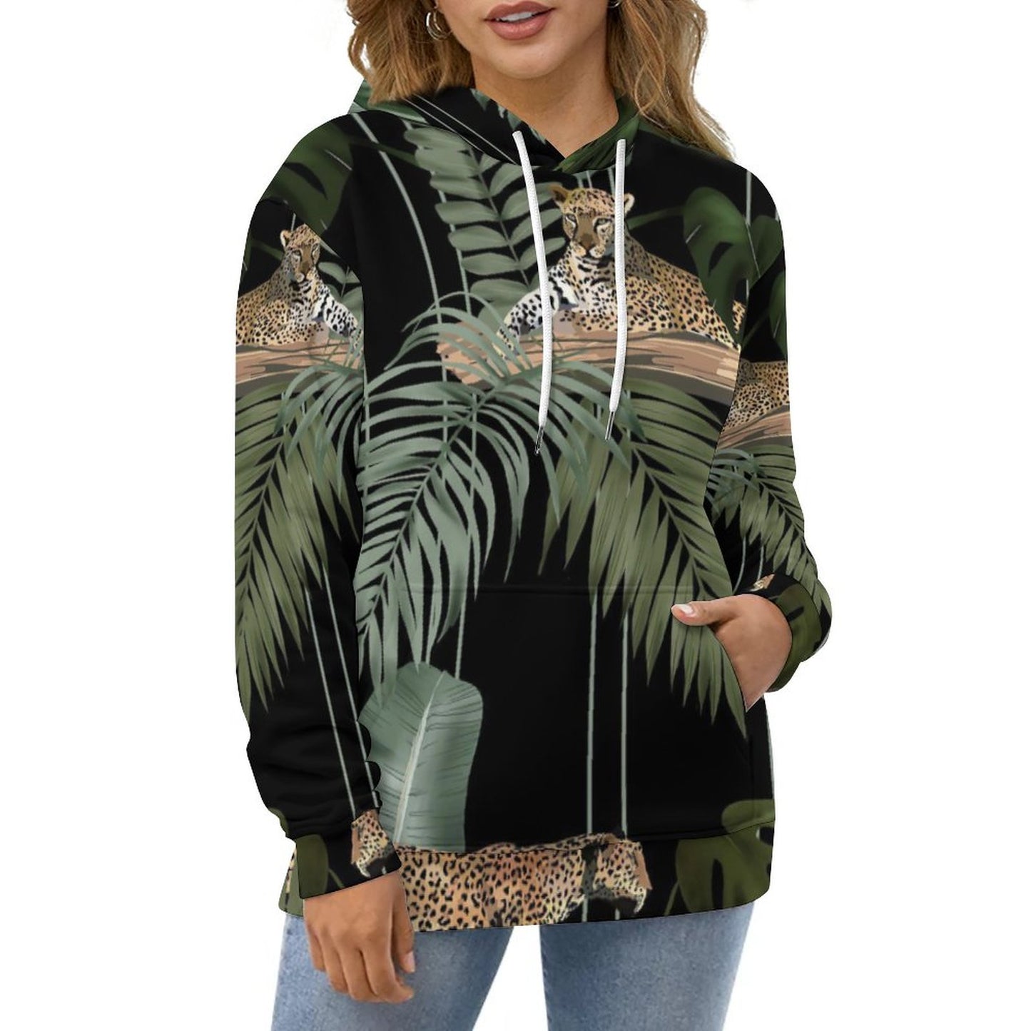 Leopard - 230gsm Men's Cool Hoodie with Double-layer Cap (All-Over Printing)