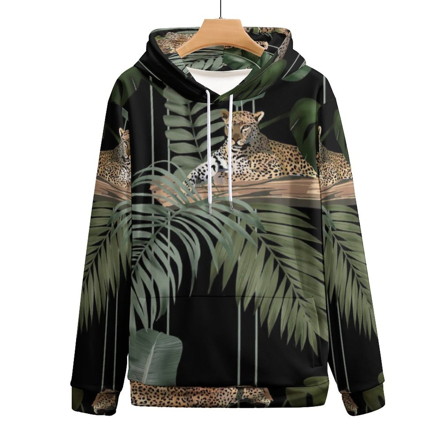 Leopard - 230gsm Men's Cool Hoodie with Double-layer Cap (All-Over Printing)