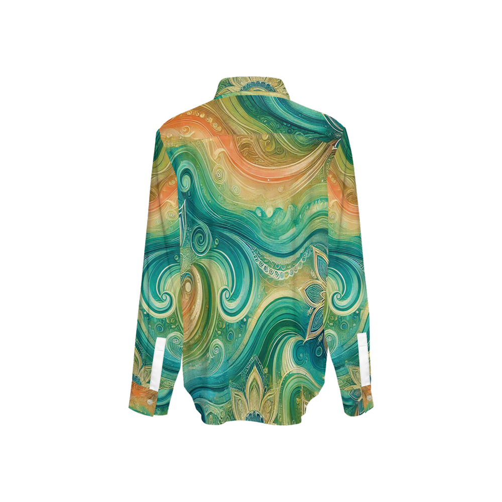 Oceanic Dreams by Lila Rivera ~ Women's Classic Long Sleeve Button-Up Shirt My Store