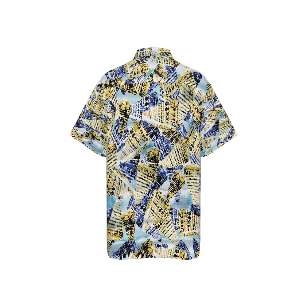 Art_1 ~ Unisex Classic Short-Sleeve Button-Up Shirt-Cotton Feel My Store