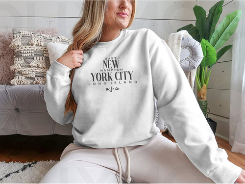 East Hampton New York City Design for Sweatshirt