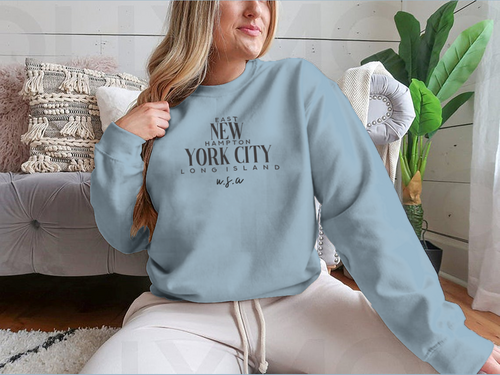 East Hampton New York City Design for Sweatshirt