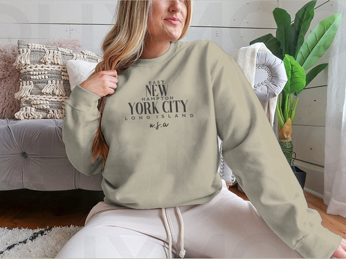 East Hampton New York City Design for Sweatshirt